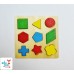 Puzzle din lemn figuri geometrice